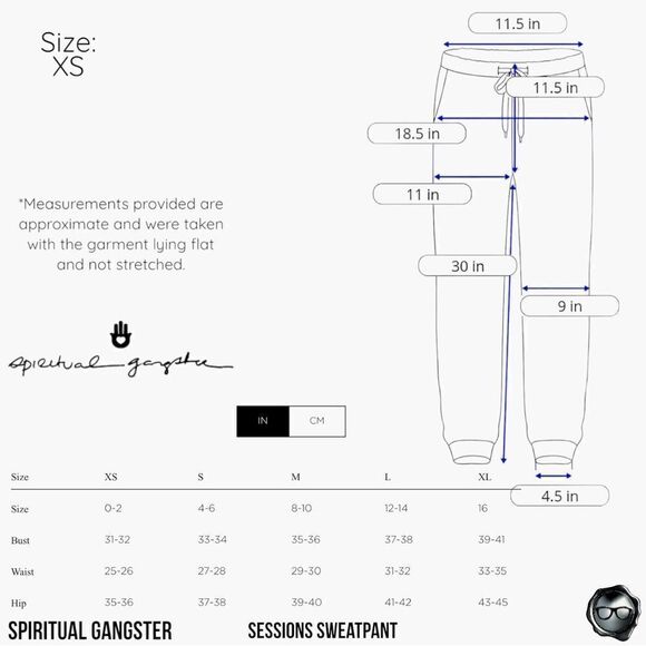 SPIRITUAL GANGSTER WOMEN LOVE YOURSELF SESSIONS JOGGER SWEATPANTS VINTAGE BLACK - Picture 13 of 16